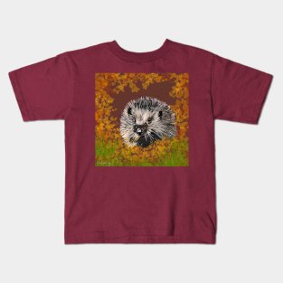 hedgehog in the garden Kids T-Shirt